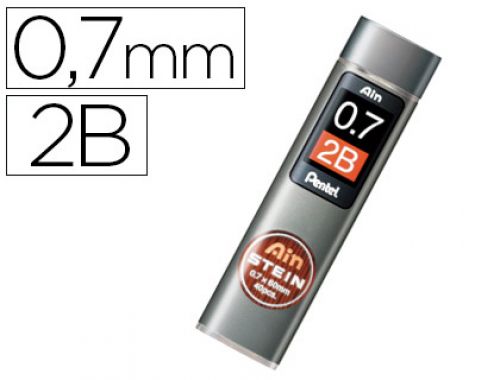 Minas pentel ain stein 0.7 2b estojo com 40 minas , Pentel , 77844 , 4902506079282